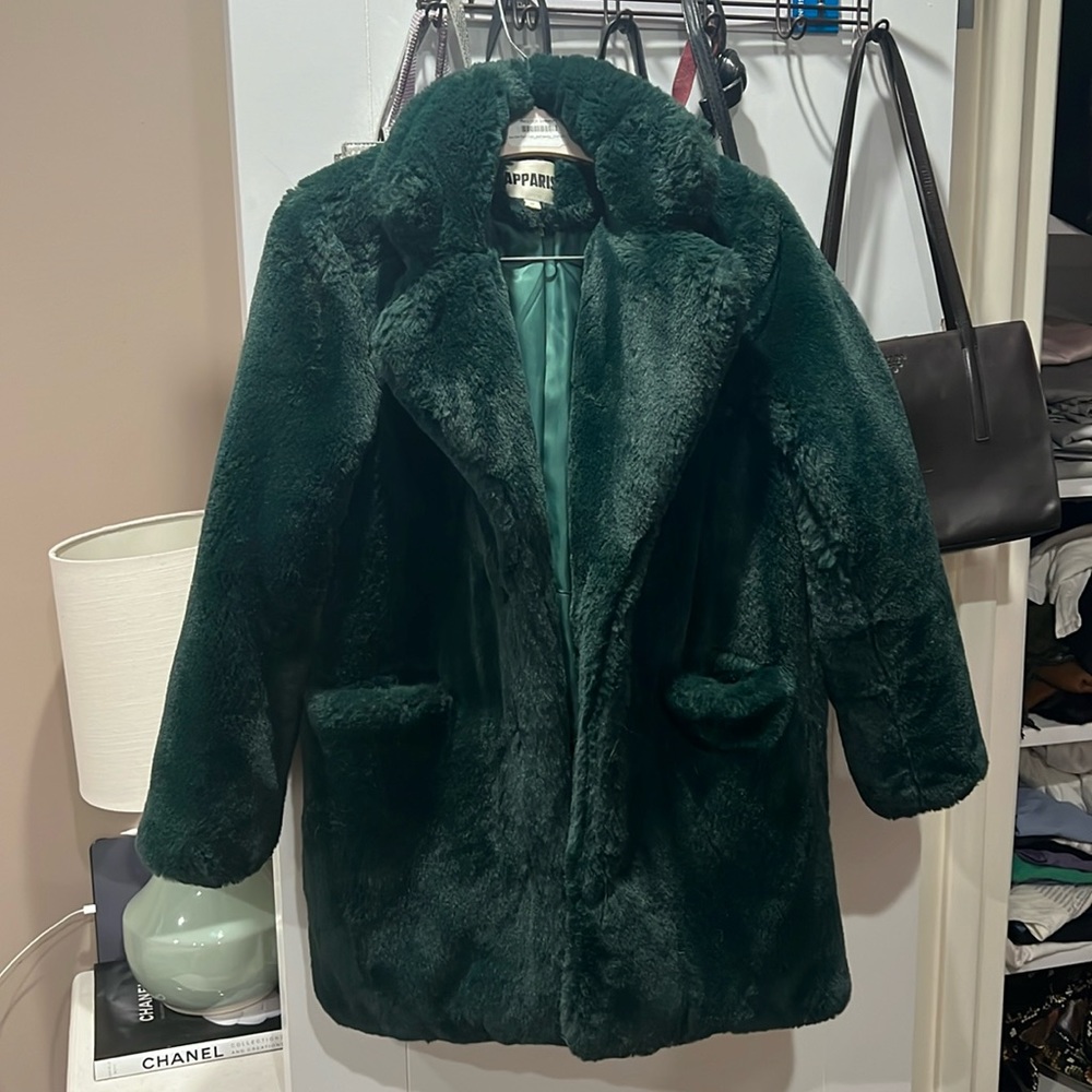 Emerald Green Apparis Sofia Coat